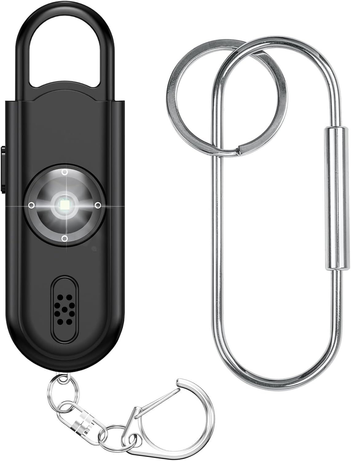 Personal Safety Alarm for Women Girls, 130dB Loud Siren + LED Light, Stylish Keychain, Easy-Pull Emergency Self-Defense for Night Safety, Running, Travel, College Students & Stocking Stuffer Gifts