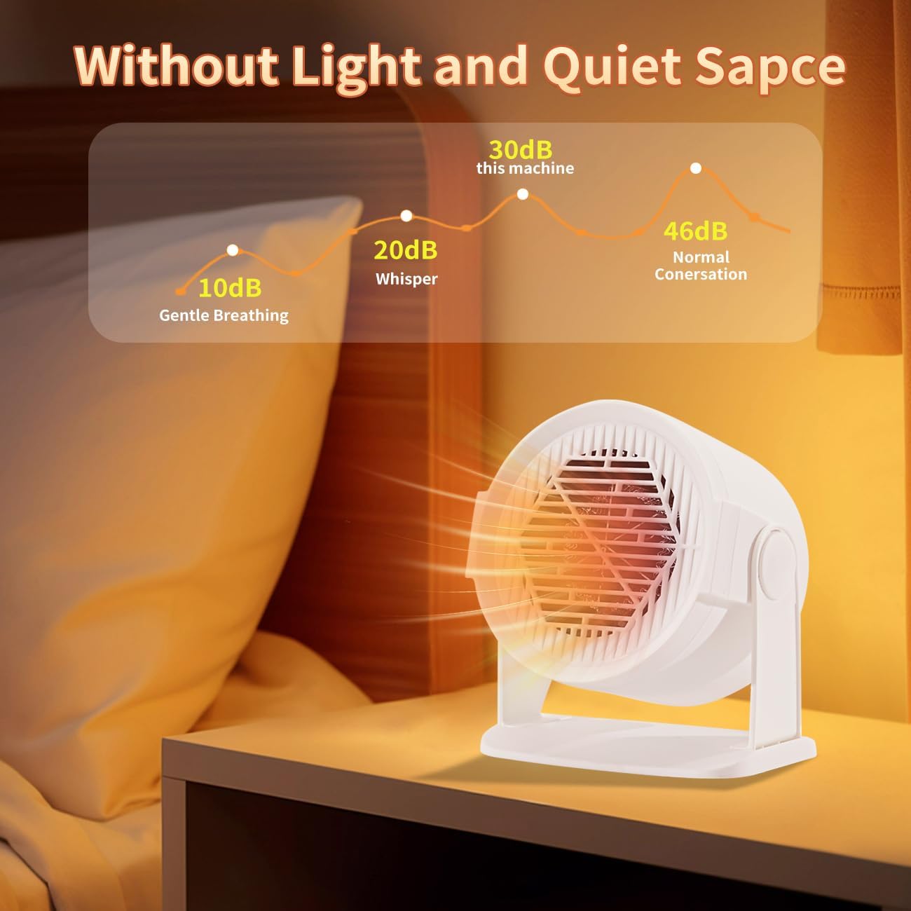 Mini Space Heater, 120° Adjustable Tilt, Fast Heating 400W/600W Energy Efficient for Indoor Use,Overheating Protection,Fast Heating,Small Desk Heater for Bathroom Home Office Bedroom