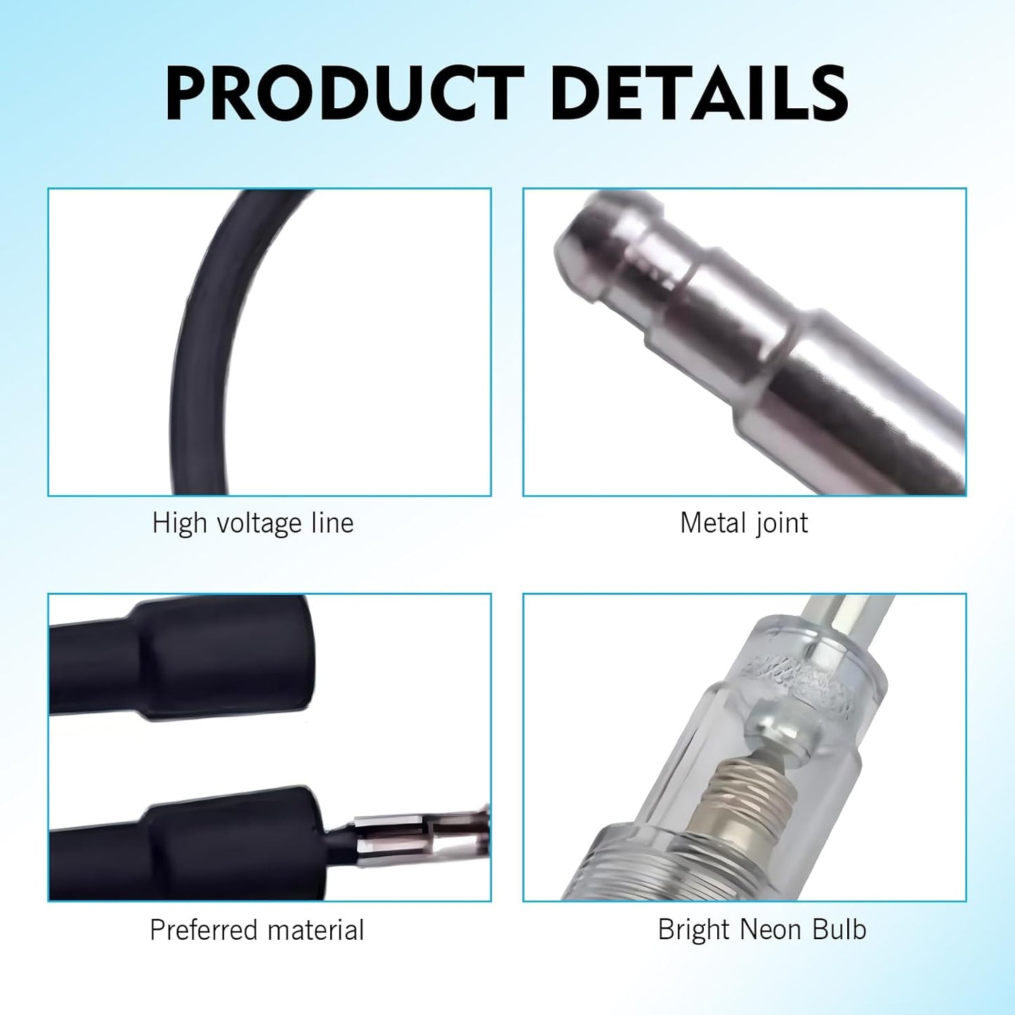 Spark Plug Tester, Inline Ignition Coil Tester, Spark Tester Small Engine for Check Ignition System, Universal Armature Diagnostic Detector Tool, for Cars, Motorcycle, Lawnmowers
