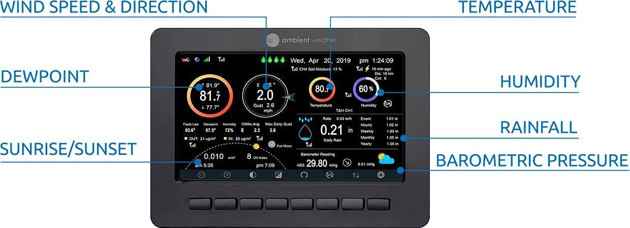Ambient Weather WS-5050 Ultrasonic Smart Weather Station