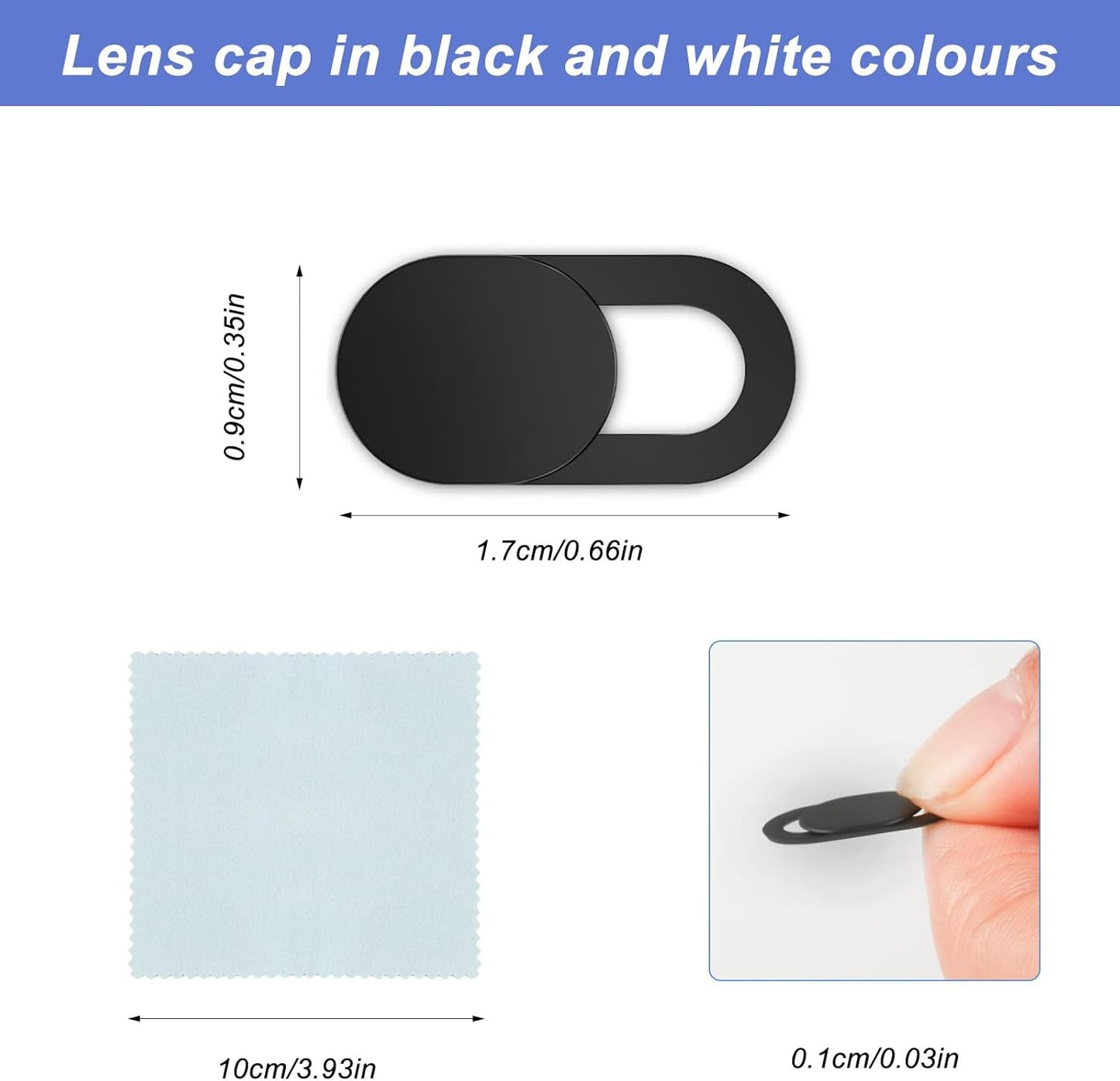 Webcam Cover for Laptop Camera Cover Slide, 20 Pcs Ultra Thin Phone Camera Covers for Laptops, Compatible with MacBook iMac iPad MacBook Pro Computer Laptop Camera Blocker Camera Cover Slide