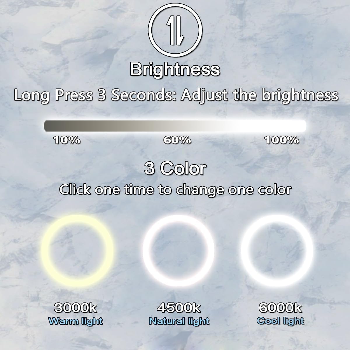40 x 20 Inch Oval Backlit Mirror 3 Color Adjustable Brightness Backlits Oval Lighted Vanity Mirror for Bathroom Wall Horizontal Vertical Mount Antifog 40" Frameless LED Backlit Ovals Mirrors