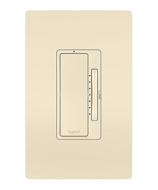 Legrand Radiant with Netatmo Smart Wi-Fi Enabled Tru-Universal Rocker Dimmer Switch in Light Almond, WNRL50LA