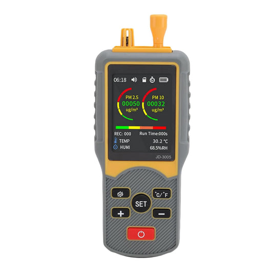 WALFRONT PM2.5 PM10 Air Quality Monitor, ABS Construction, Smart Portable CO2 Tester with 5-Channel Detection for Indoor Home Use