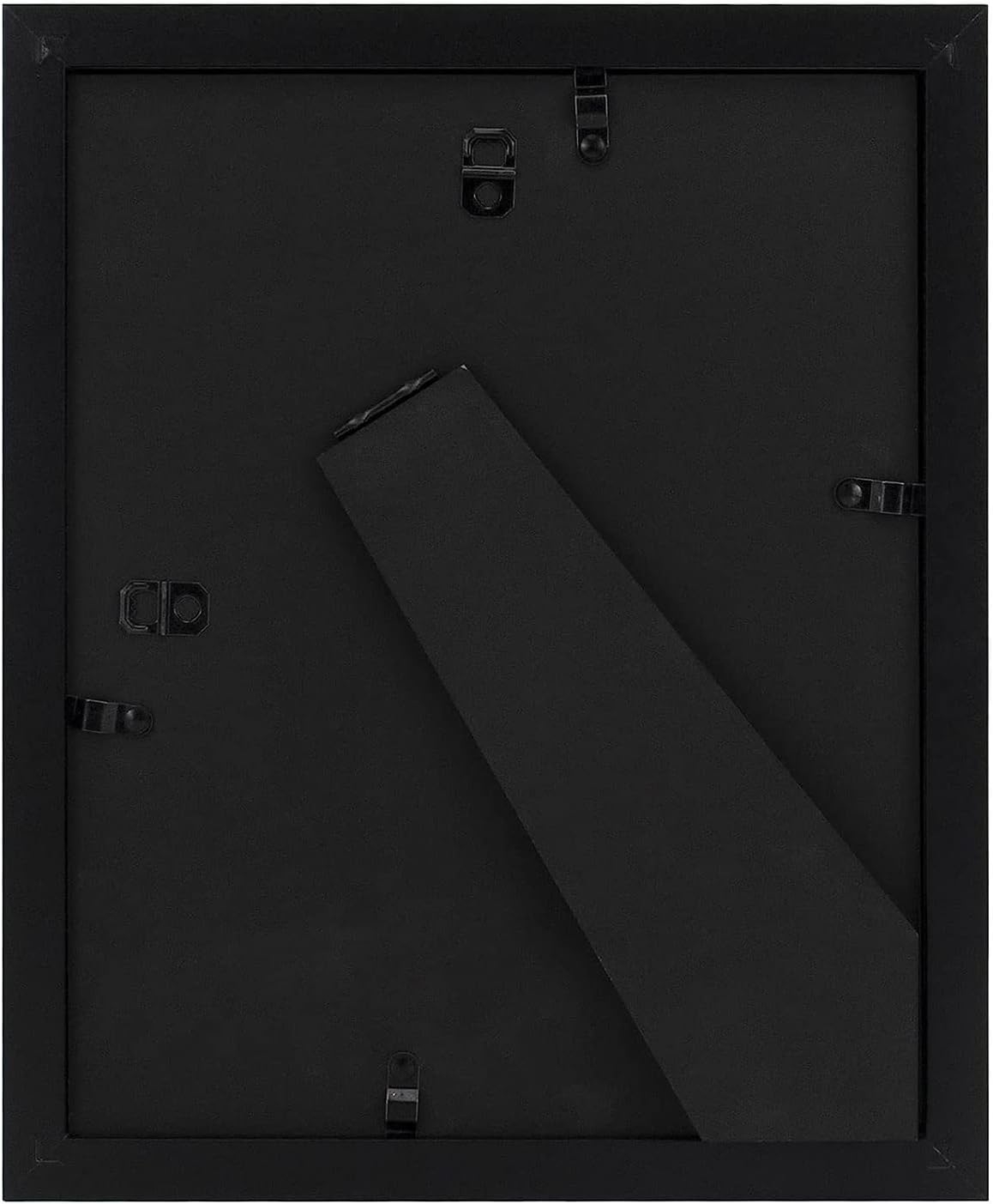 Golden State Art, 8x10 Picture Frame with Mat for 5x7 Photo - High Definition Glass Wall Mounting or Tabletop Display (Black, 2 Pack)
