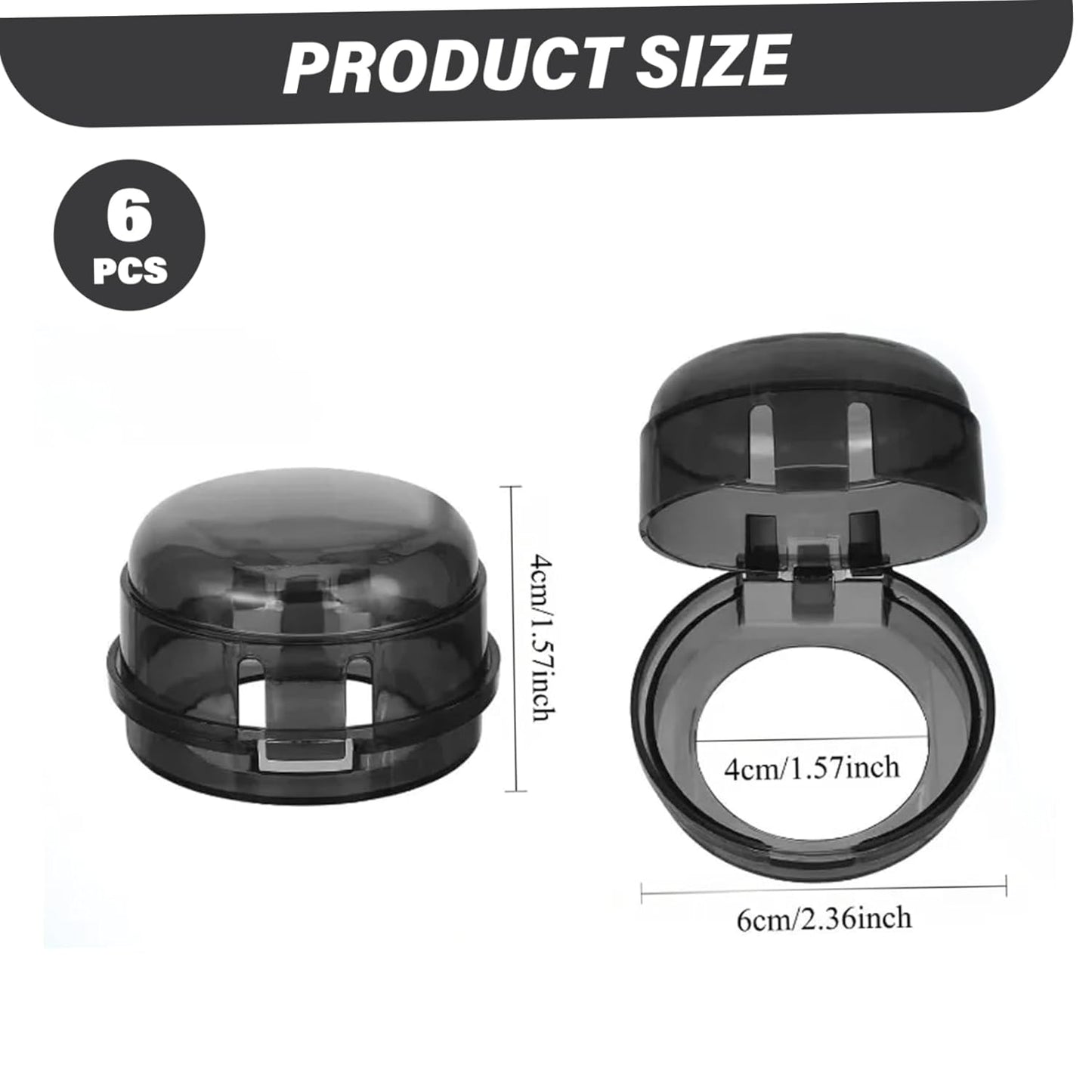 Stove Knob Safety Covers, 6PCS Gas Stove Knob Locks, Heat-Resistant Covers, Easy to Install Oven for Child Safety
