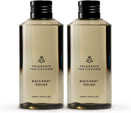 AromaPlan Hotel Scents Inspired by Baccarat Rouge 5 Fl Oz (2 Pack), Home Luxury Aroma & Hotel Fragrance Diffuser Oil for Aromatherapy- USA Made, Bigger Bottle, Bolder Aroma & Longer Lasting