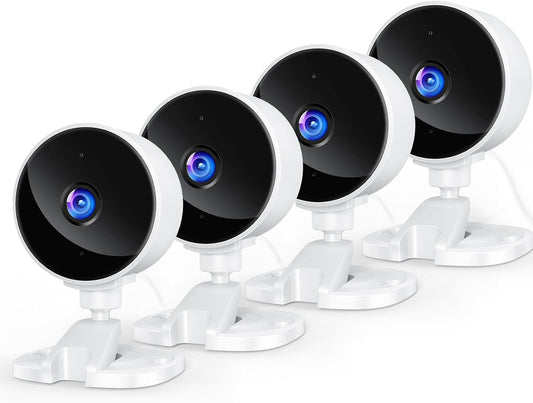 YOTON 1080P Indoor Security Camera for Baby Monitor, Pet Camera with Night Vision, 2-Way Audio, Motion Detection, Cloud & SD Card Storage, Easy Setup, Works with Alexa & Google Assistant (4 Pack)