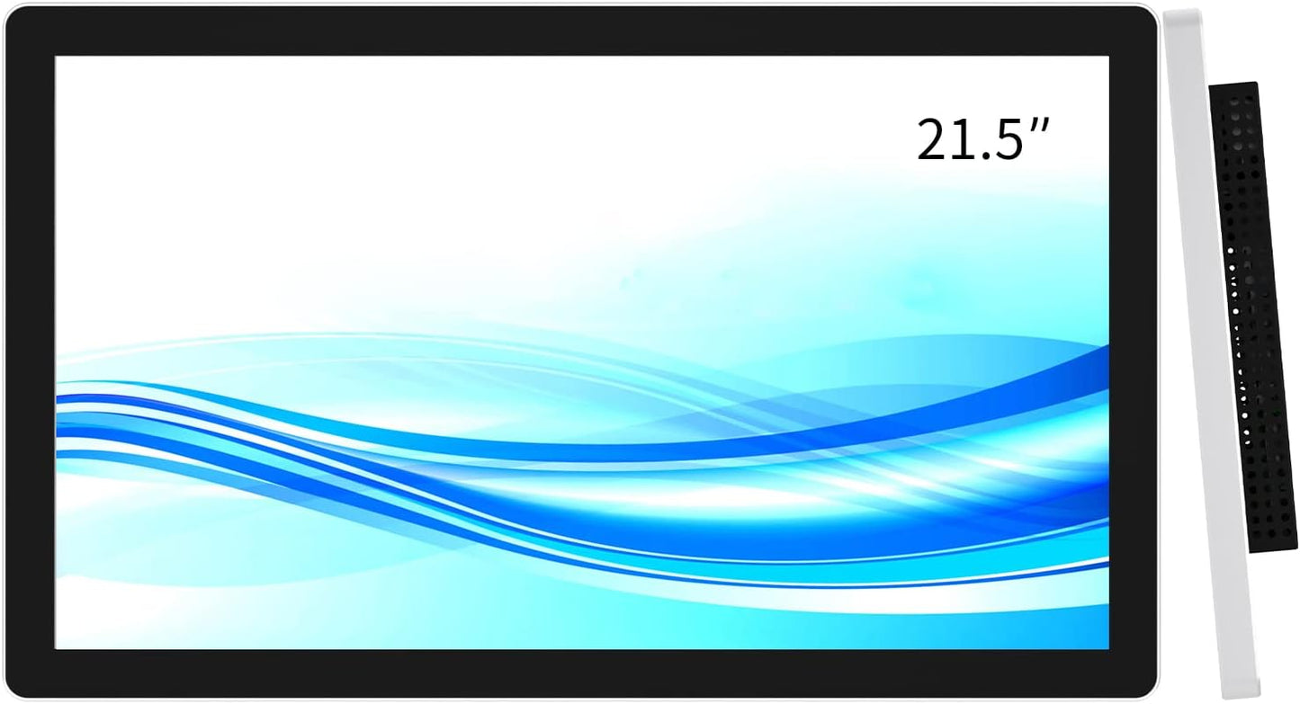 GreenTouch 21.5 Inch 10 Points True Flat Touch Open Frame Touch Monitor Desktop or Wall Mountable Multi Point Touch 1920x1080