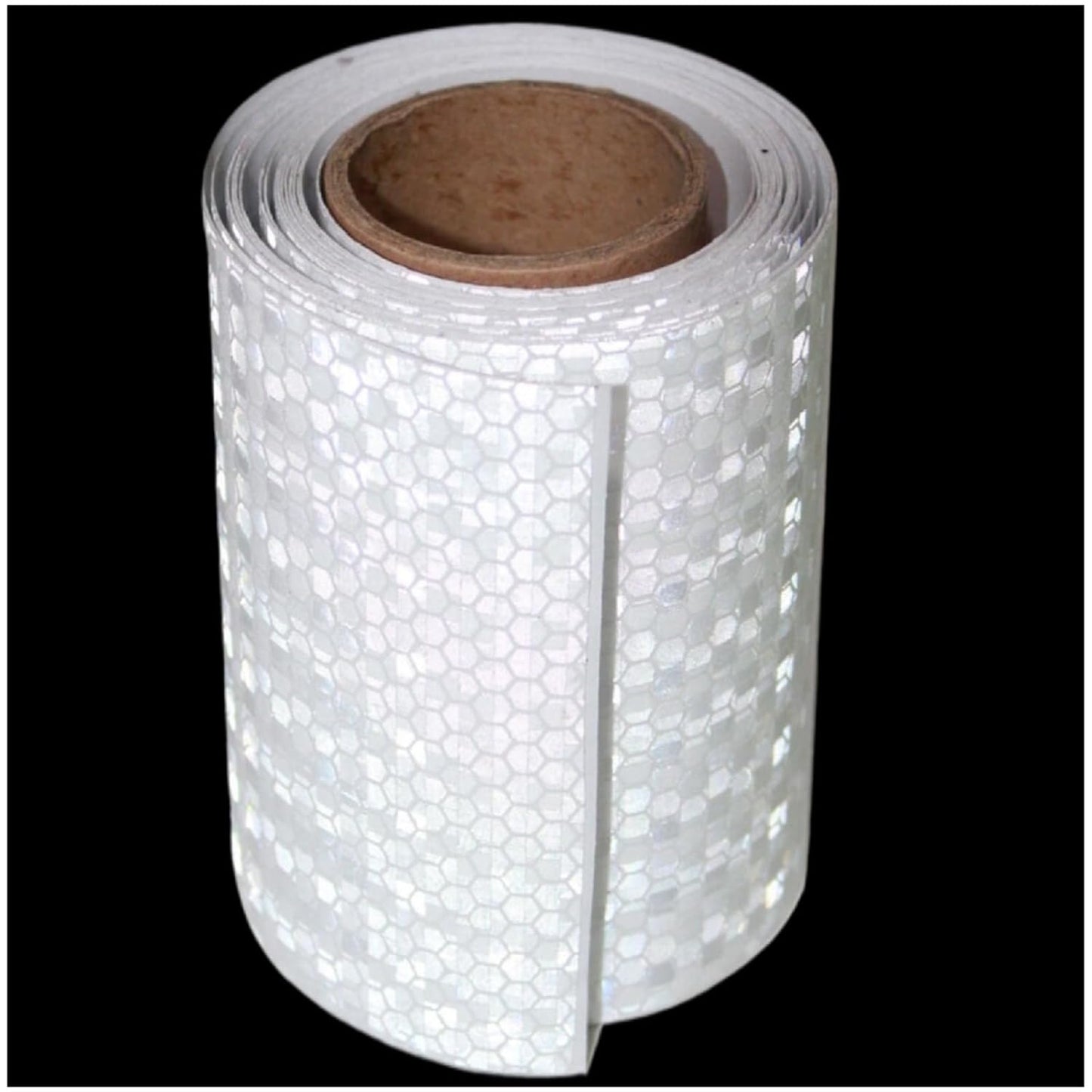White Reflective Tape Outdoor Waterproof 4 inch, High Visibility Warning Industrial Marking Tape,Safety Stickers (11 feet)