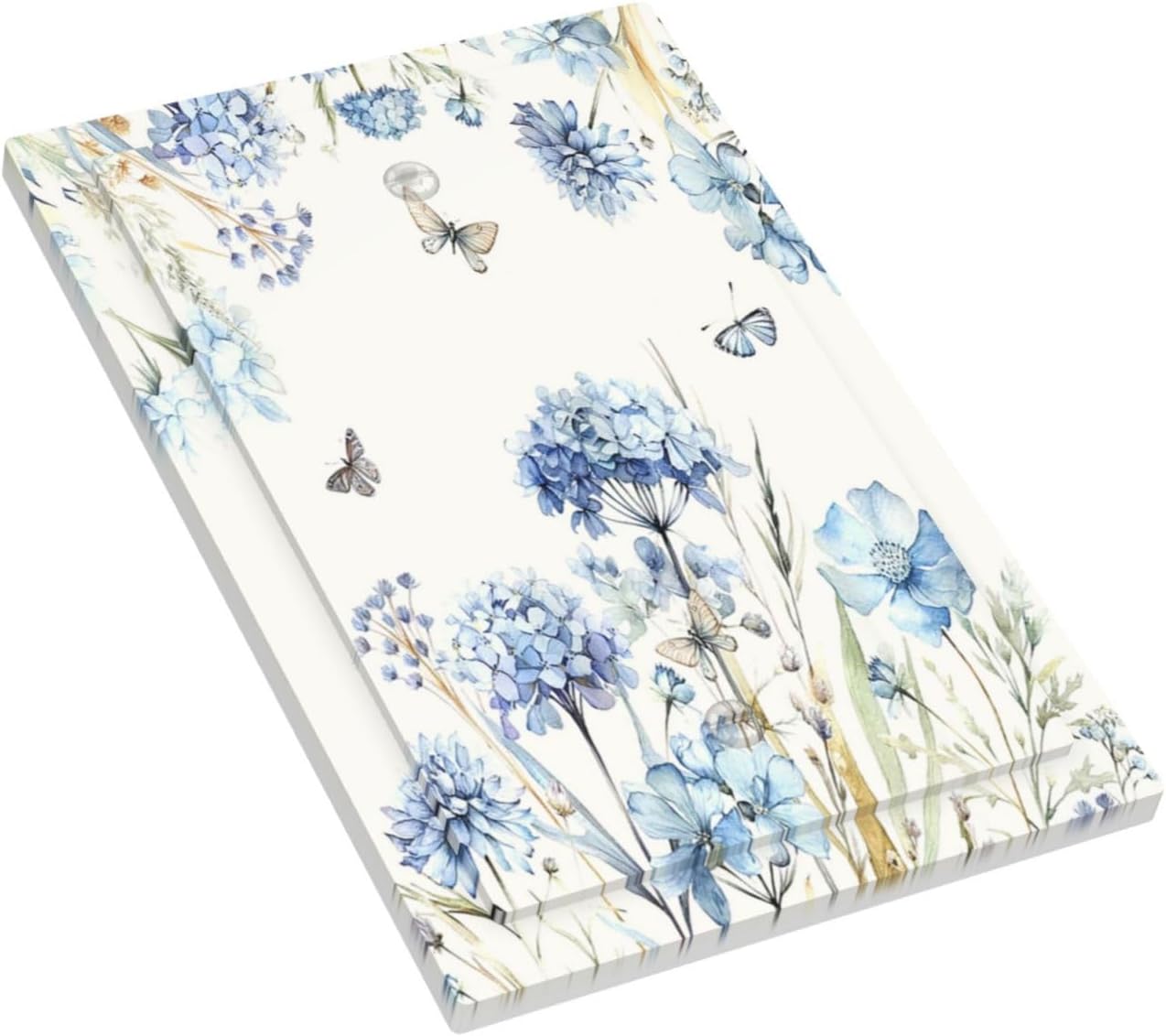 Light Switch Cover Plate Blue Floral Hydrangea Plants 1 Gang No Device Blank Electrical Wall Plates Faceplate Decorative Switch Plate for Bedroom Home Decor