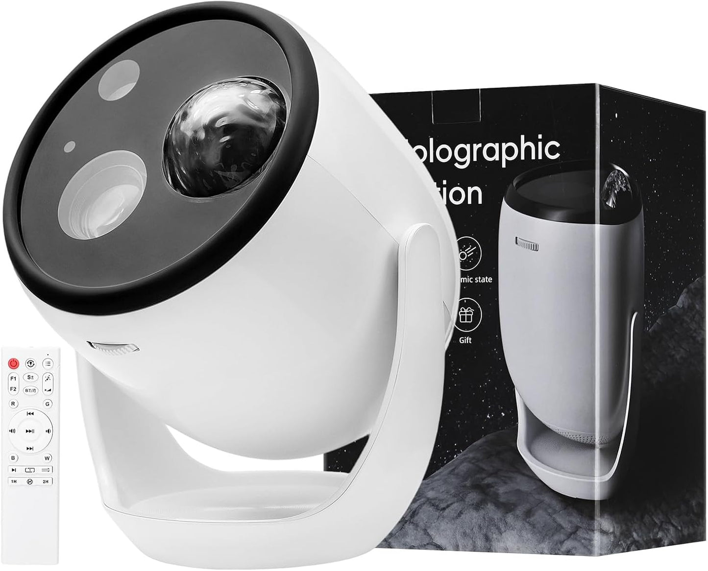 Star Projector, Star Light with Naked Eye 3D Technology 60+ Scene Modes, Bluetooth Speaker Night Light Projector for Home, Bedroom, Ceiling, Party, Gifts, Halloween, Christmas