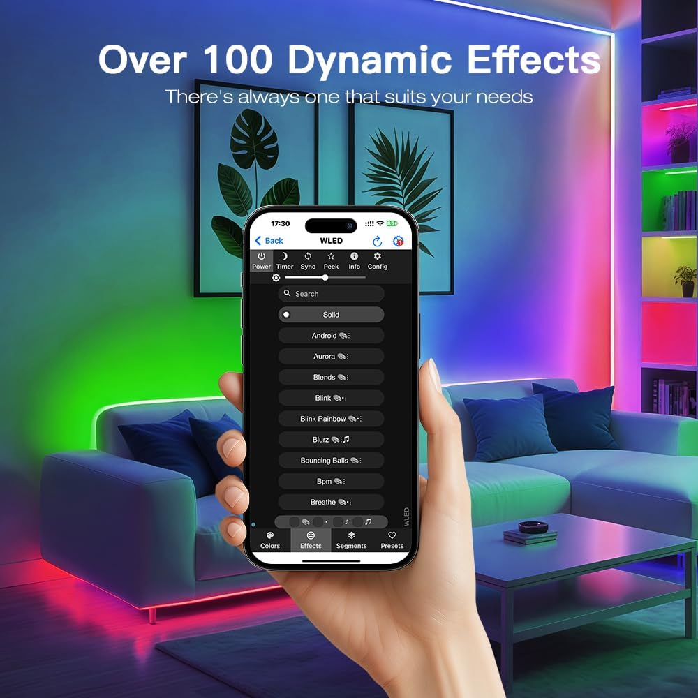 Elite Series ESP32 WLED LED Strip Controller Dynamic Mic Sound Reactive 20A Fuse Level Shifter UART Energy Save Relay for WS2811 WS2812 SK6812 WS2813 WS2815 Addressable RGB IC Strip