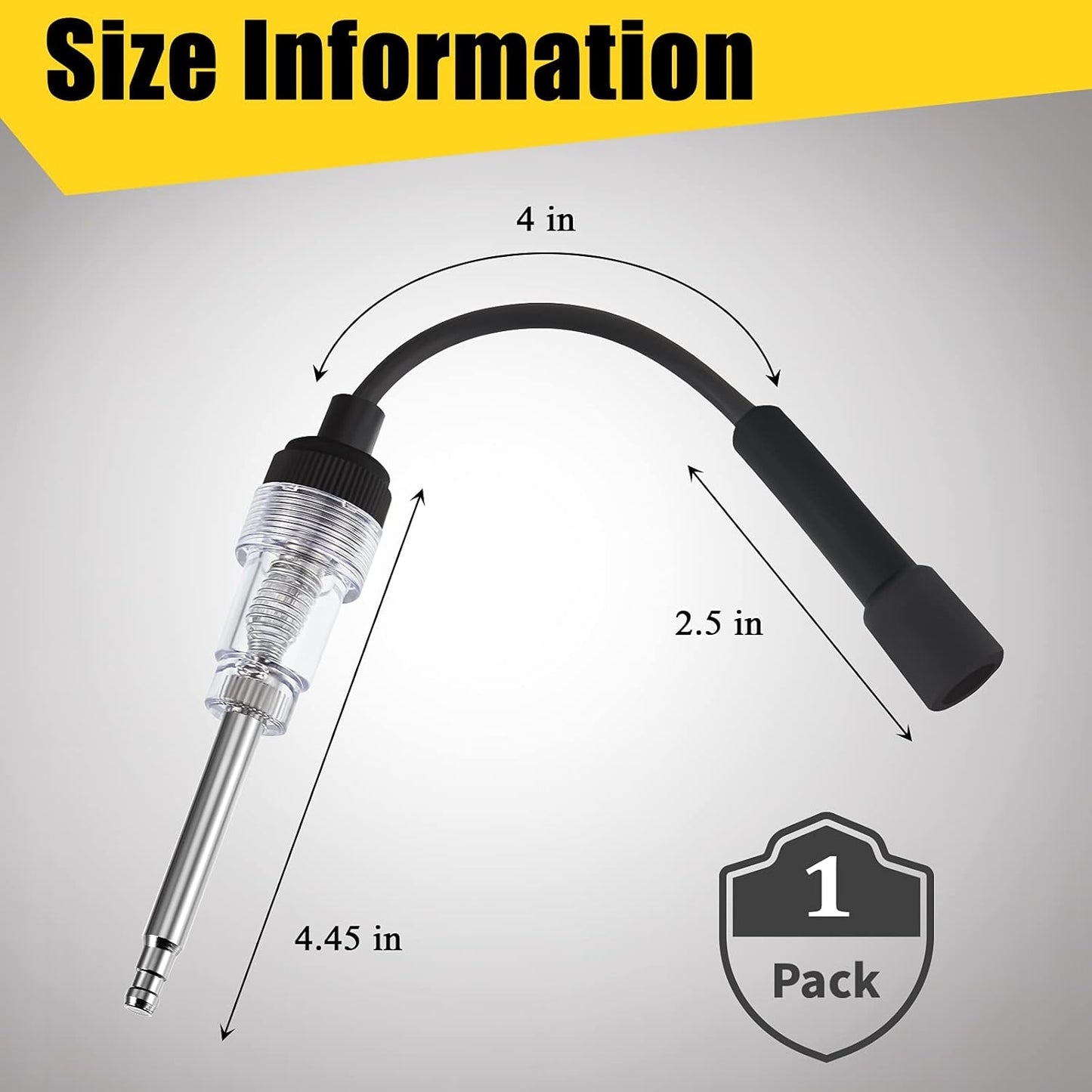 Inline Spark Plug Tester Engine Straight Boot Ignition Tester Light Lawnmower Checker Armature Diagnostic Detector for Automotive Car Internal External Engine(1 Piece)