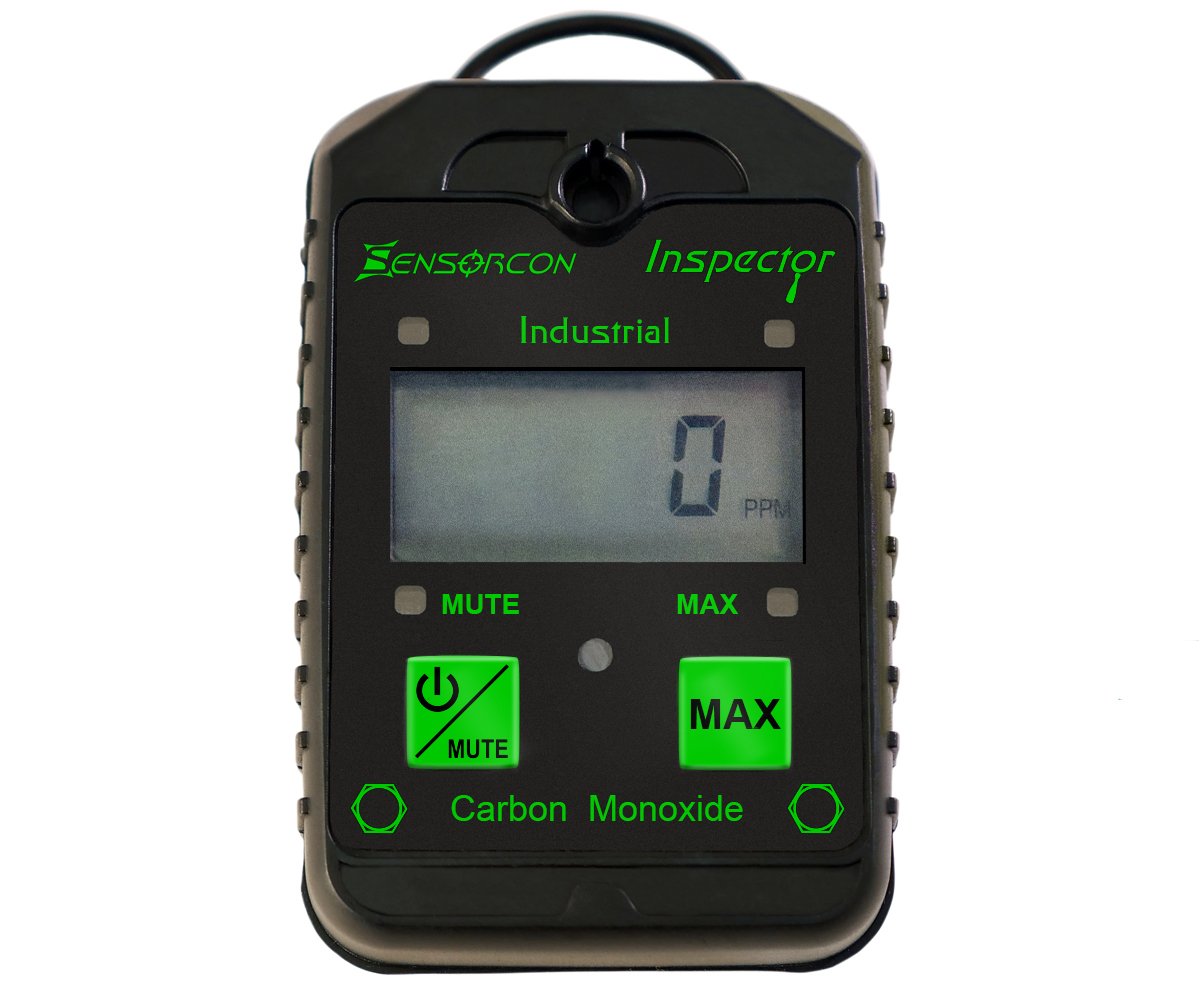 Industrial CO Carbon Monoxide Monitor with Visual, Audible and Vibrating Alerts, Waterproof