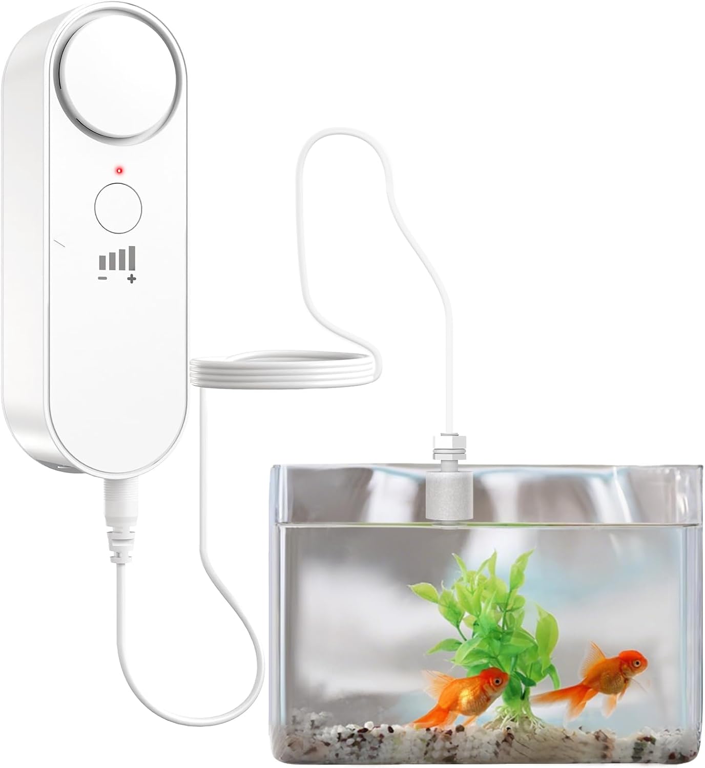 Daytech Water Level Sensor 100 dB Sump Pump Alarm Water Sensors for Leaks with 78 inch Detector Cable and 4 Volume Levels Flood Sensor for Basements(1PC)