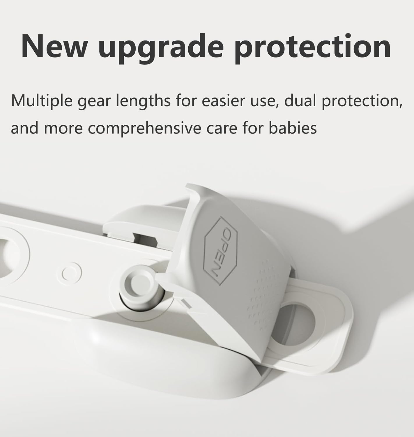 Child Safety Strap Locks (3 Pack) Baby Locks for Cabinets and Drawers, Toilet, Fridge & More. Adhesive Pads. Easy Installation, No Drilling Required, White/Gray (White, 3 pcs (Pack of 1))