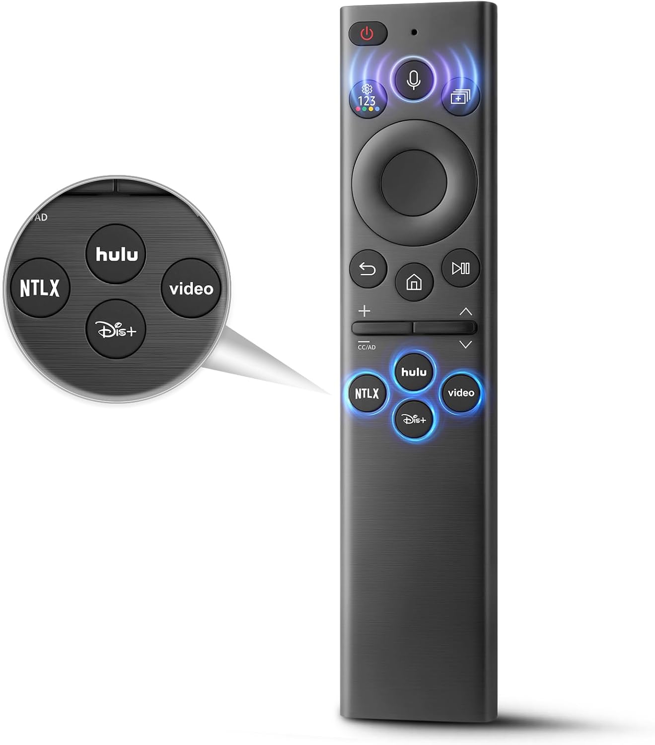 Voice Remote for Samsung-TV-Remote Replacement, Universal for 2019-2024 Samsung Smart TV Remote Control with Voice Control.No Solarcell.2-Year Warranty.