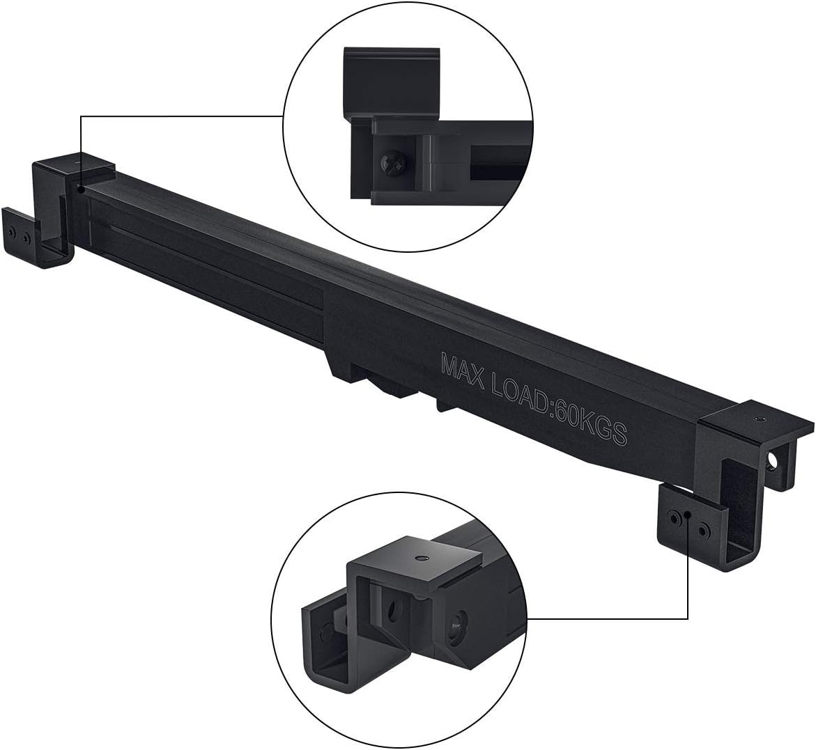 SMARTSTANDARD Barn Door Soft Close Kit, Matching 88-132 Pounds Single Door, Equipped with Spring Buffer Damper, Upgrade Hole-Free Version, 2PCS