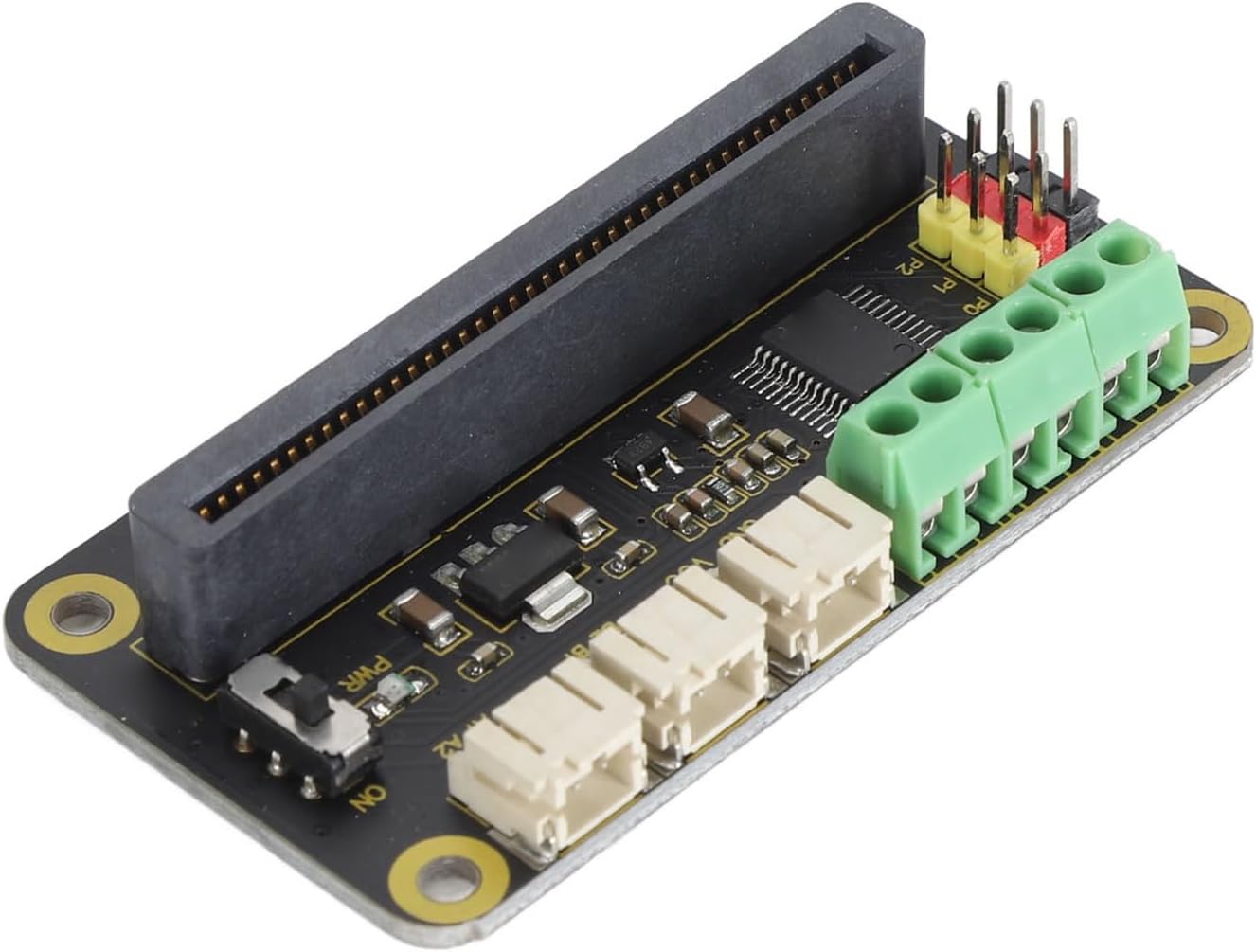 Pilipane Servo Drive Expansion Board Professional Powerful Motor Driver Board for Microbit Plug in Interface DC Motor Driver Board for Robotics and DIY Projects