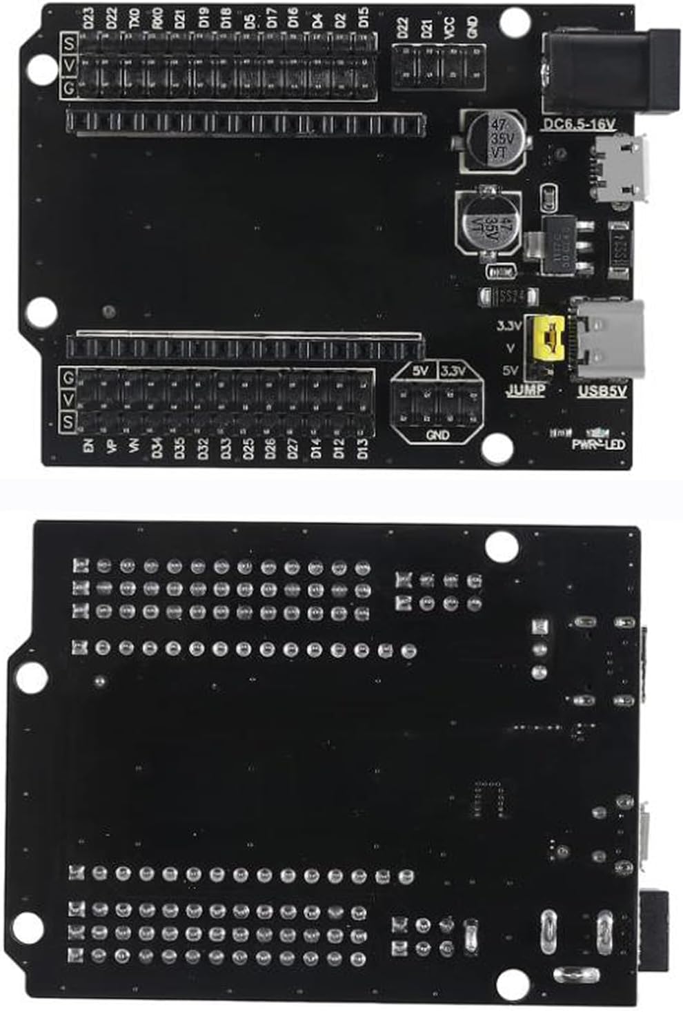 5pcs ESP32 GPIO Breakout Board ESP32 ESP-32S Development Board 30Pin Type-C Micro USB Dual Interface ESP32 Expansion Shield