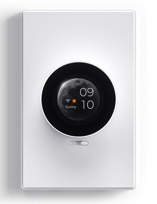 ELEGRP WiFi Smart Rotary Traic Dimmer with 1.8 inch TFT Display Screen, Single Pole, Needs Neutral Wire, 2.4GHz Wi-Fi, Compatible with Alexa and Google Home, No Hub Required, UL Listed, 1 Pack, White