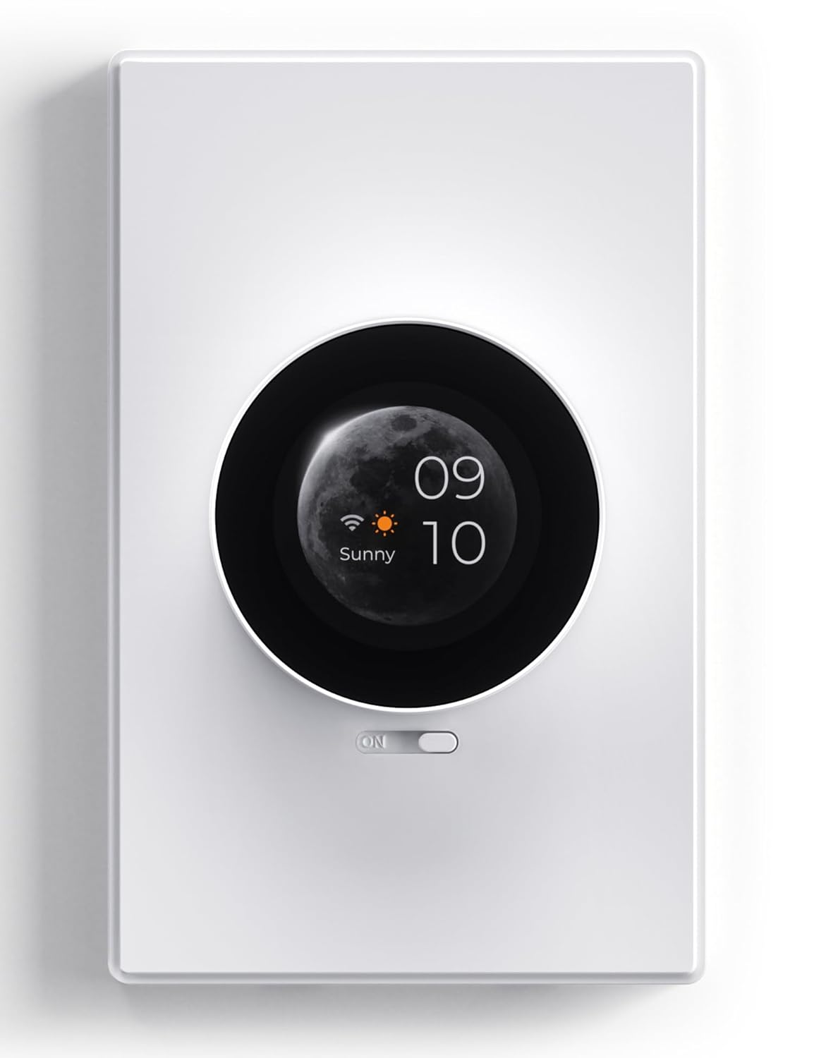 ELEGRP WiFi Smart Rotary Traic Dimmer with 1.8 inch TFT Display Screen, 3 Way, Needs Neutral Wire, 2.4GHz Wi-Fi, Compatible with Alexa and Google Home, No Hub Required, UL Listed, 1 Pack, White