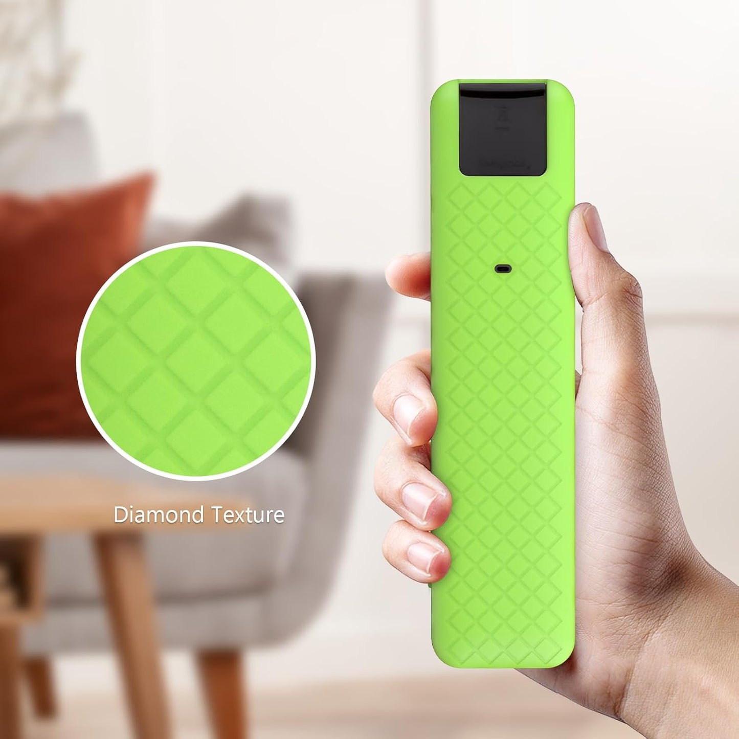 LEFXMOPHY Case for LG MR25GA Remote Compatible with 2025 LG OLED Smart TV C5 B5 G5 M5 Series Remote, Silicone Cover Glow in Dark - Lime Green