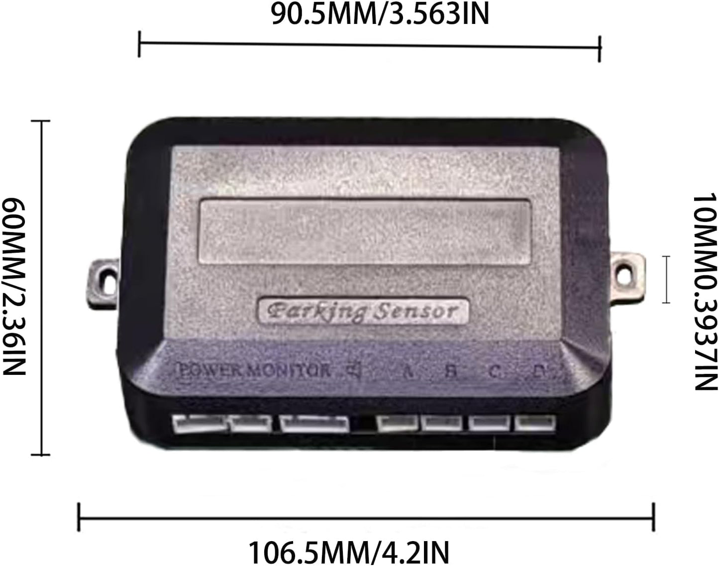 LCD Parking Sensor Kit - Displays Data on Original Screen, Easy Rear Installation, Compatible with All Camera Formats (AHD, CVBS), 18 Probe Colors to Match Any Vehicle