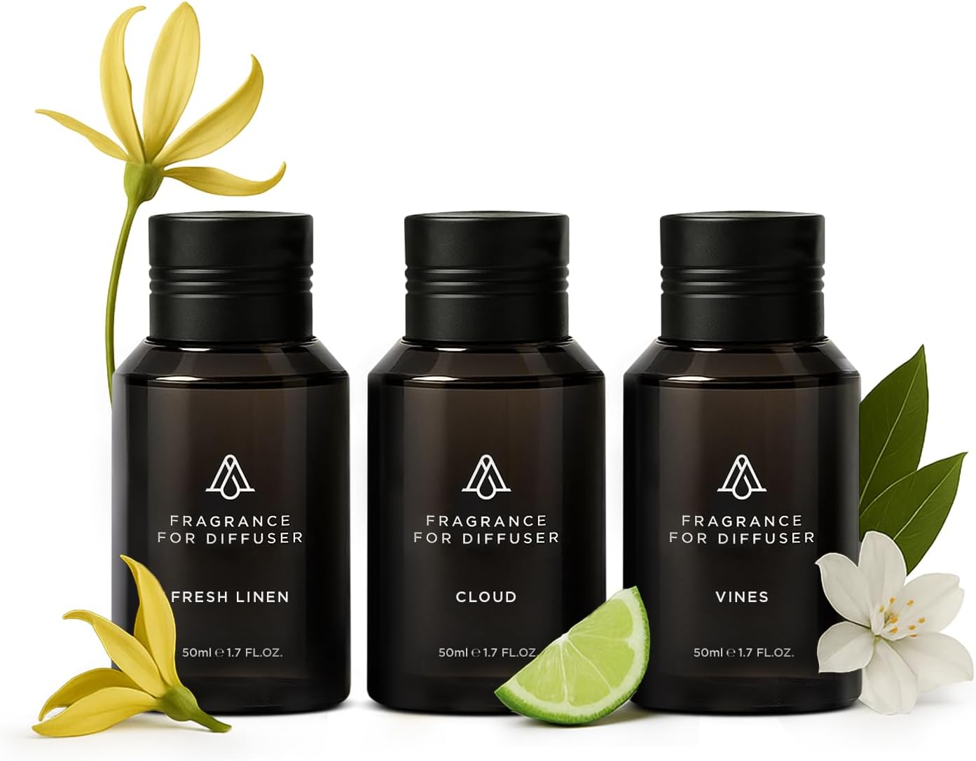 AromaPlan Home Summer Time Collection Scents,Hotel Premium Collection Set- 5 Star Hotel Collection- Natural, Non-Toxic Cold Air Diffuser Oil- Gift Ready, Diffuser Oils Scent (3 Pack/1.7 fl.oz (50 ml)