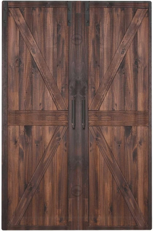 Decorative Light Switch Cover Plate Vintage Brown Farmhouse Barn Door 1 Gang No Device Single Blank Outlet Covers Wall Plates for Electrical Outlets Faceplate for Bedroom Home Decor