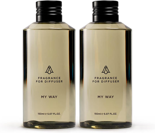 AromaPlan Hotel Scents My Way 5 Fl Oz (2 Pack), Luxury Aroma & Hotel Fragrance Diffuser Oil- Hotel Diffuser Oil for Aromatherapy- USA Made, Bigger Bottle, Bolder Aroma & Longer Lasting