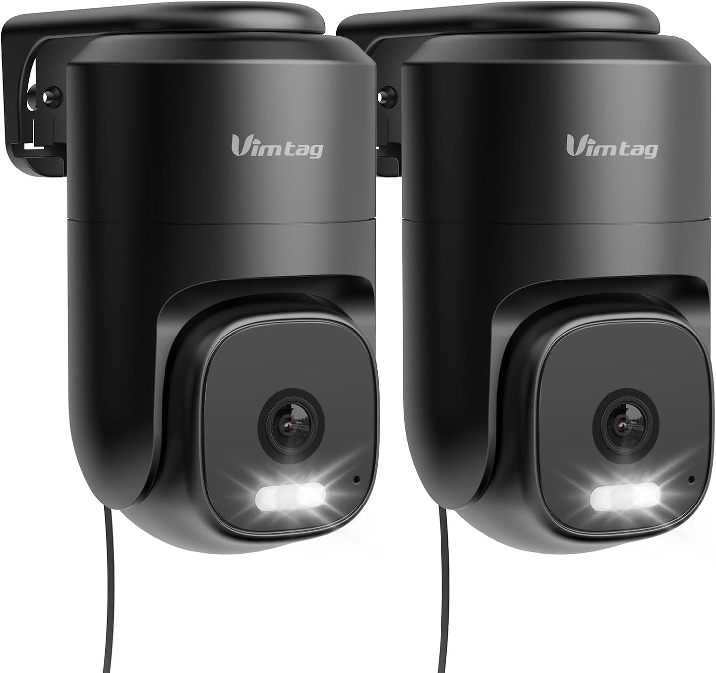VIMTAG Outdoor Cameras for Home Security, 2.5K Security Camera Outdoor, 360° Pan/Tilt Outside House Surveillance, Motion Tracking, Color Night Vision, 2-Way Audio, 5G/2.4G WiFi, Cloud/SD Card Storage