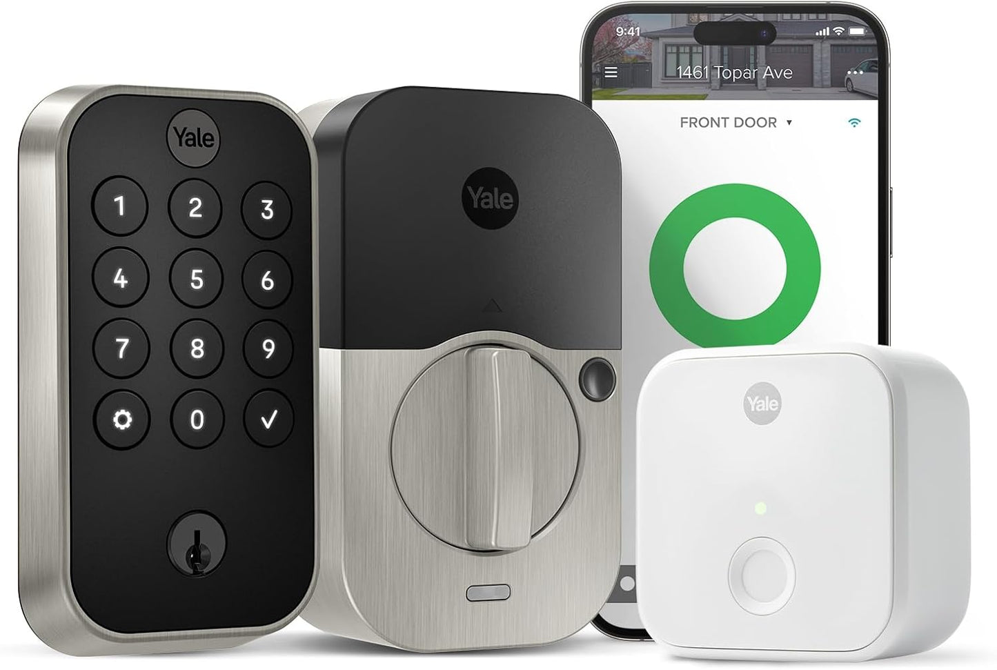 Yale Assure Lock 2 Keypad with Wi-Fi Connect, Satin Nickel Deadbolt for Vacation Rental Hosts, YRD410-CB1-619