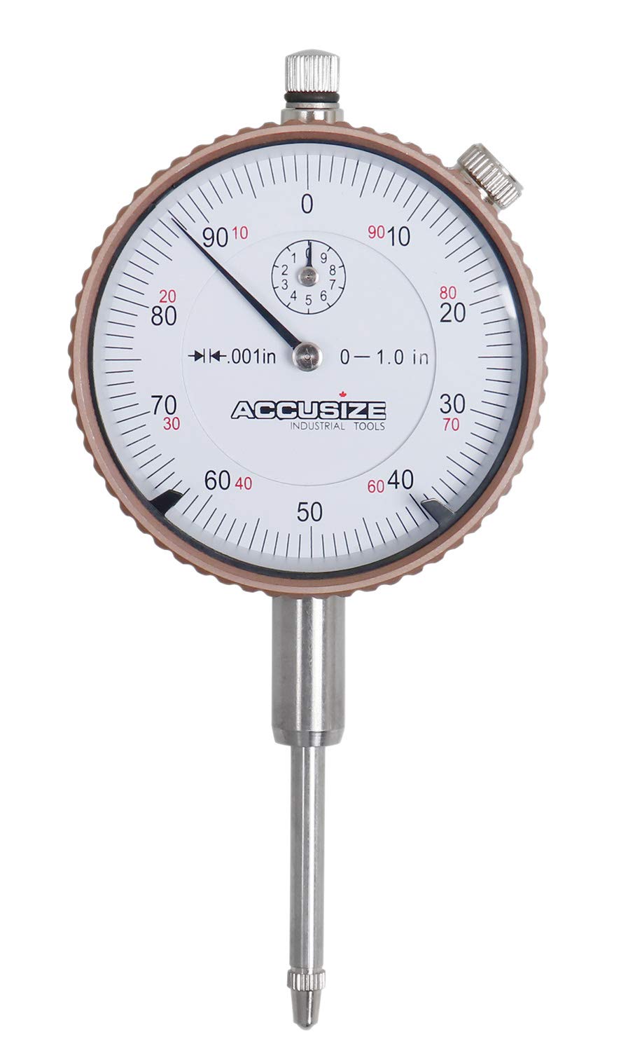 Accusize Industrial Tools 0-1'' by 0.001'' Dial Indicators, P900-S102, 6 Units