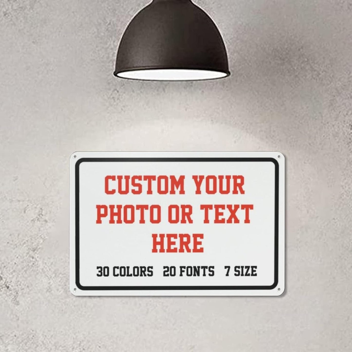 Custom Signs Outdoor Metal Sign - 12 x 8 Personalized Signs for Business, Workplace, Office, Home, Delivery Signs, Road Signs, Garden Signs, Hazard Signs, Intersection Signs, Parking Signs, Decorative Signs