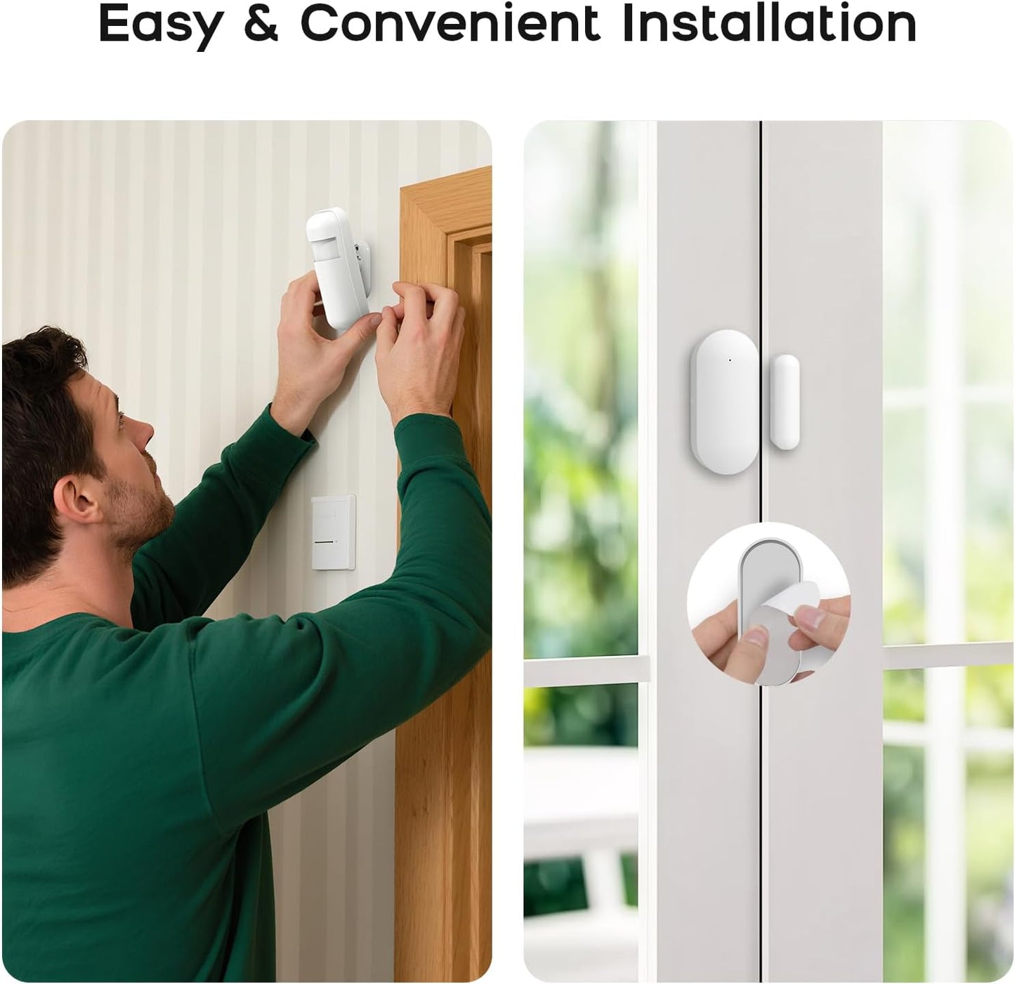 Security Systems for House,Wireless Alarm System with WiFi+GSM/4G,App Alerts & Auto Alarm Dial,Door/Window Alarms Motion Sensors Remote Control,Smart Life Tuya APP,NO Monthly Fees