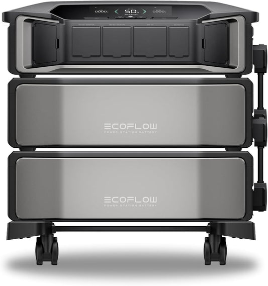 EF ECOFLOW 12kWh Power Station: DELTA Pro Ultra with Extra Battery, 120/240V 7200W AC Output, Lifepo4 Home Battery Backup Expandable to 90kWh, Solar Generator for Home Use, Emergency, Camping, RV