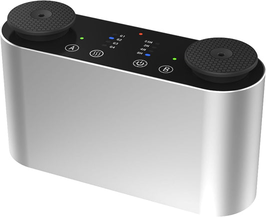 The Mini Duo Smart Scent Air Machine, Waterless Aroma Diffuser with Bluetooth App Control & Dual Nozzle, 2x10mL Refillable Bottles, Rechargeable Battery, Covers Up to 100 sq. ft