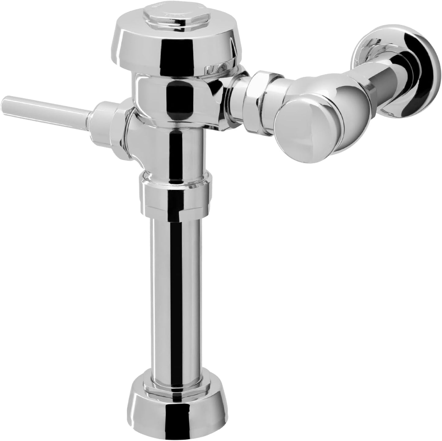 Sloan Royal 111 Exposed Manual Water Closet Flushometer, 1.6 GPF Manual Flush Valve - Single Flush Non-Hold-Open Handle, Fixture Connection Top Spud, Polished Chrome Finish, 3010000
