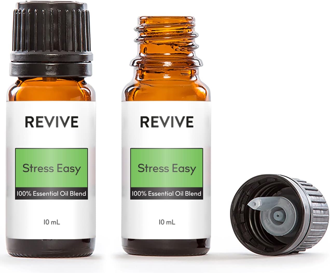 Stress Easy Essential Oil Blend 2 Pack by Revive Essential Oils - 100% Pure Therapeutic Grade, for Diffuser, Humidifier, Massage, Aromatherapy, Skin & Hair Care