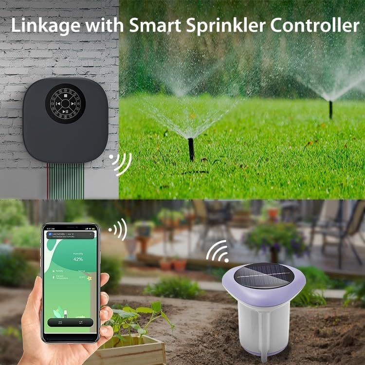 Plant Monitor Soil Test Kit,Flower Care Soil Tester For Zigbee Smart Plant Intelligent Sensor Plants Detector For Light Fertility Temperature