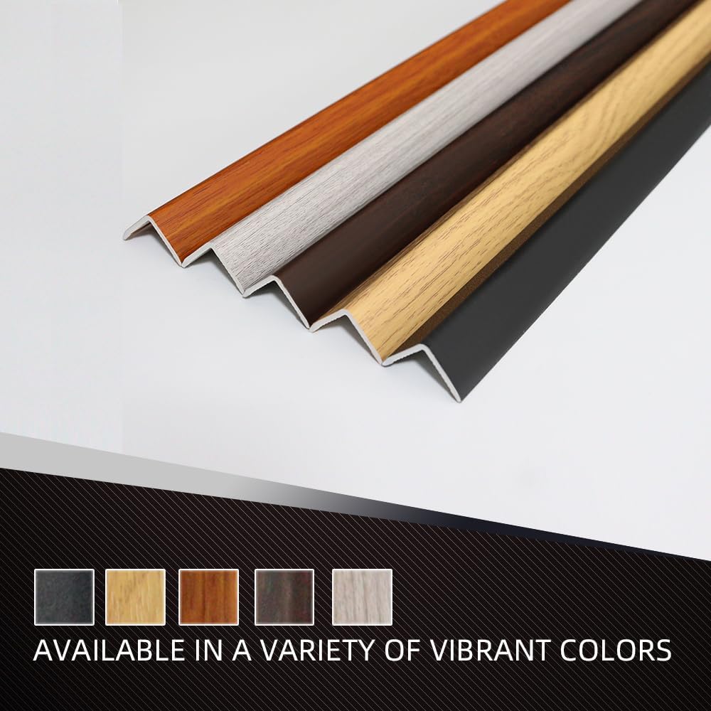 OUZUGIE 8-Pack 57 Inches, WPC Slat Wall Panel Trim,Corner Guard for High Grille (Walnut)