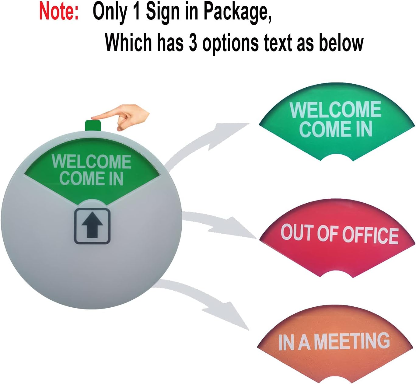 Privacy & Out of Office Signs - Please Come In & In a Meeting Signs Conference Sign (White-2 Pack)
