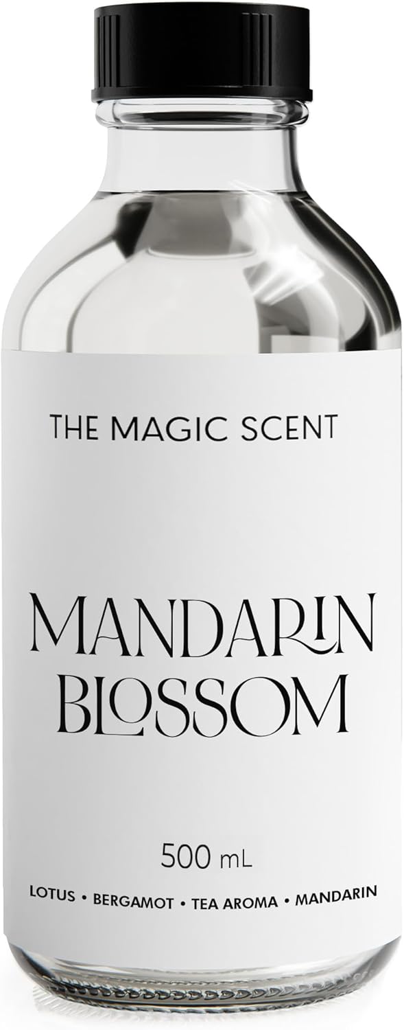 The Magic Scent Mandarin Blossom Diffuser Oil - Hotel & Home Luxury Scents Inspired by Maldives - Diffuser Oil Scents for Home Designed for Use in All Diffusers - 16.9 fl oz, 500 mL