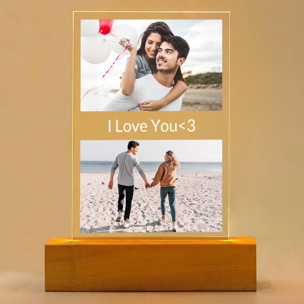 Custom Picture Frame, Customized Picture Frames,Personalized Photo Frames, Personalized Anniversary Valentines Day Gifts for Her Him Women Men Girlfriend Boyfriend Couple