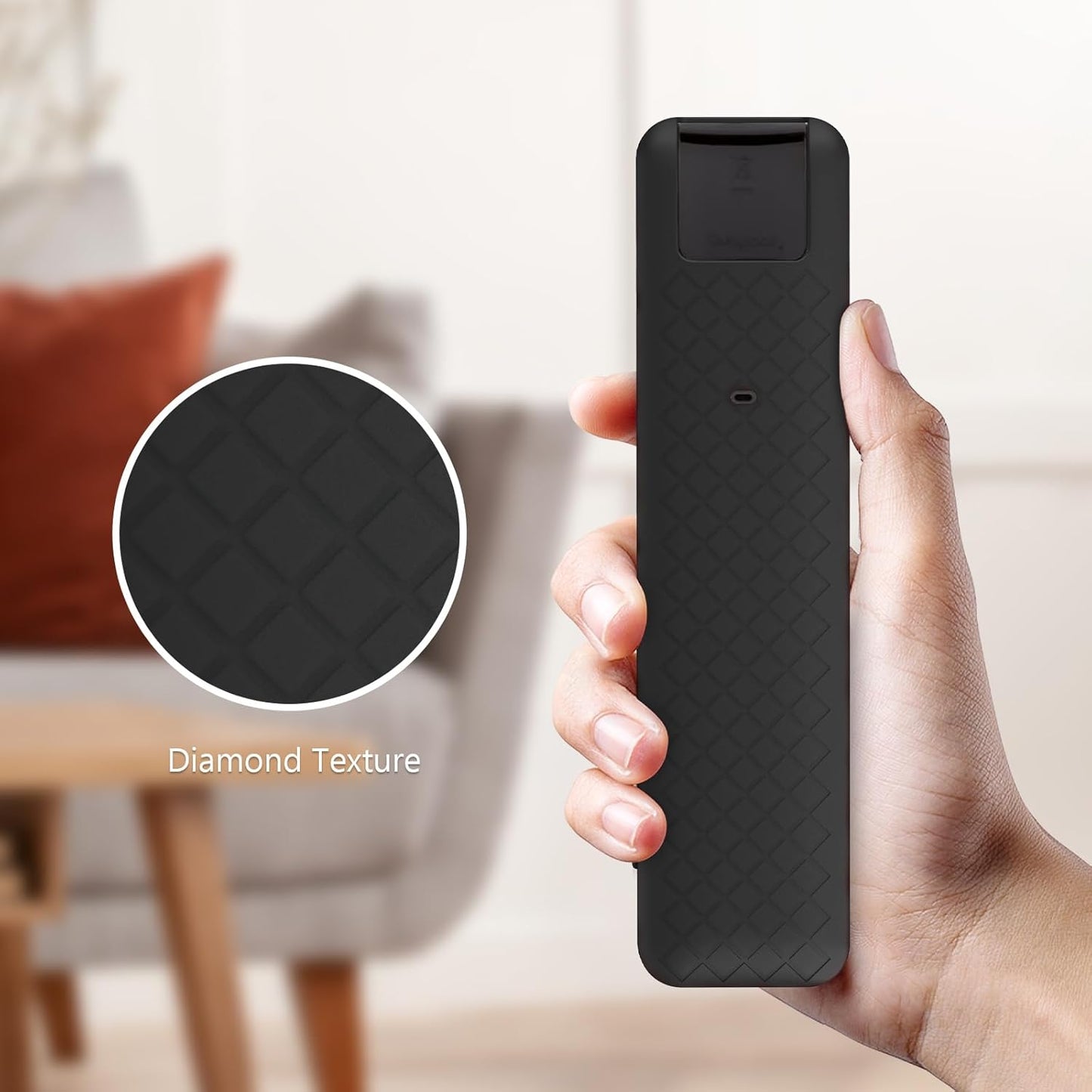 LEFXMOPHY Case Cover for LG MR25GA Remote Protector Sleeve Compatible with 2025 LG OLED Smart TV C5 B5 G5 M5 Series Remote - Black