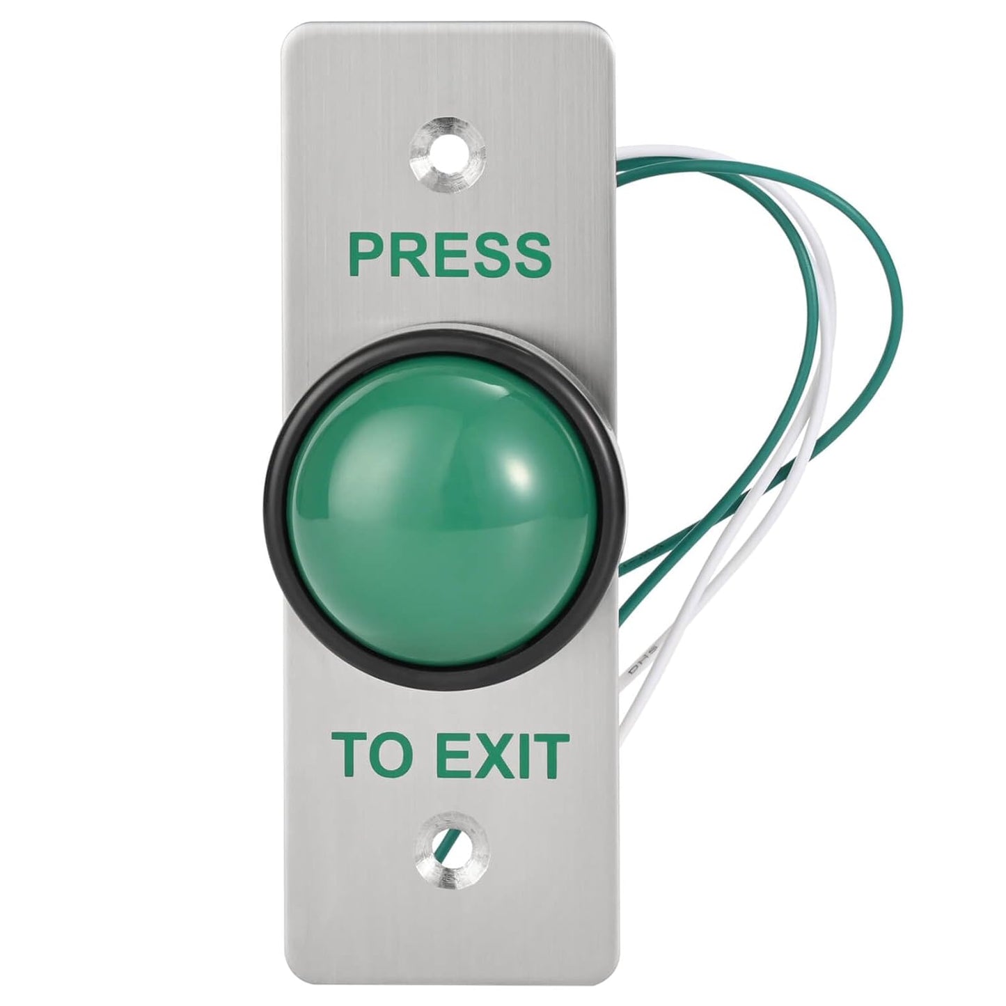 Push to Exit Button for Door Access Control Big Press Button IP68 Waterproof 304 Stainless Steel Shell NO/COM Output