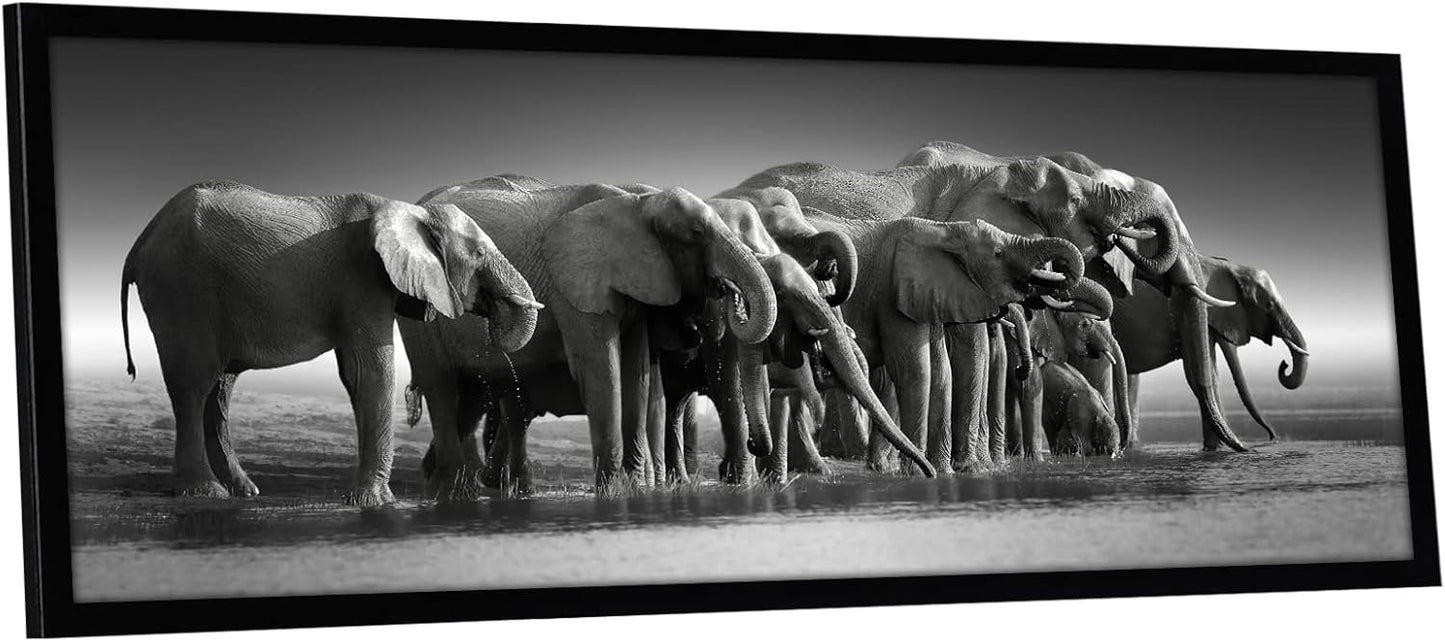 Americanflat 12x36 Picture Frame with Polished Plexiglass - Signature Collection - Gallery-Style Frames Made of Engineered Wood - Photo Frame for Wall Display - Black