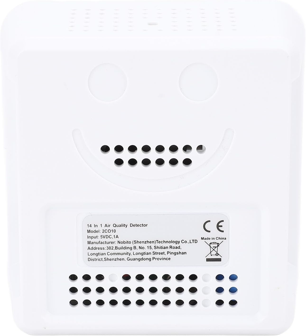 Ejoyous Smart Air Quality Detector, 14 in 1 Indoor Air Quality Monitor with PM2.5 VOCs Temperature Humidity Sensor, for Home Office Travel Use